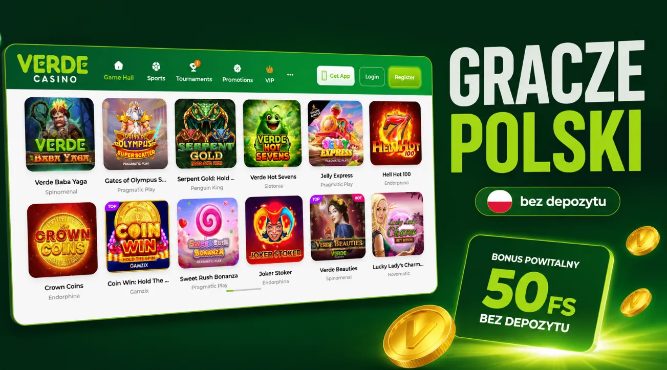 Verde Casino bez depozytu dla graczy z Polski