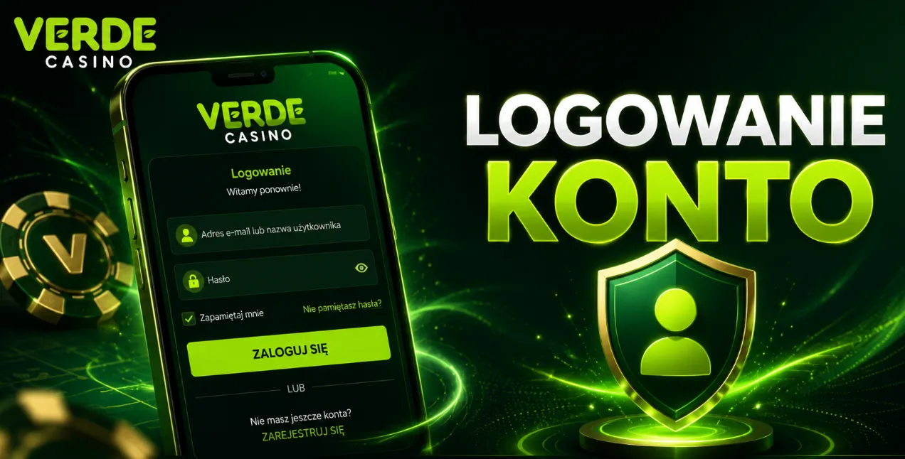Verde Casino logowanie i konto gracza